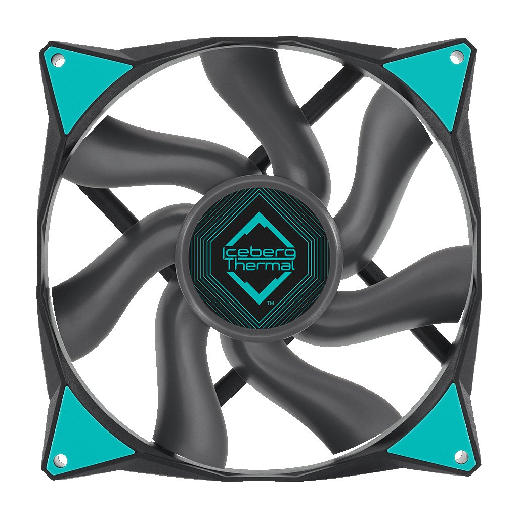 Кулер до корпусу Iceberg Group IceGALE 140mm Gray (ICEGALE14-B0A) - зображення 1