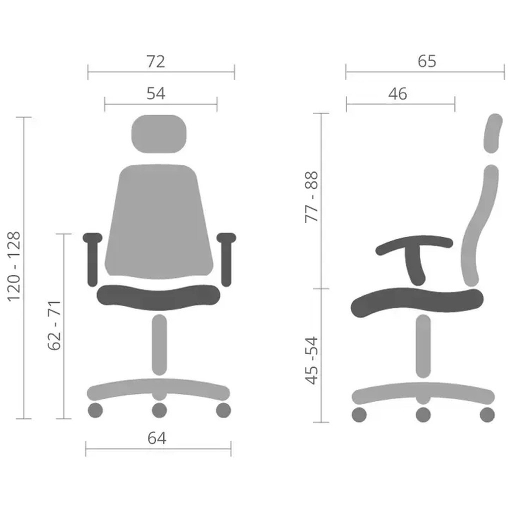 Офісне крісло Аклас Аоста Чорний (00119615) - зображення 7