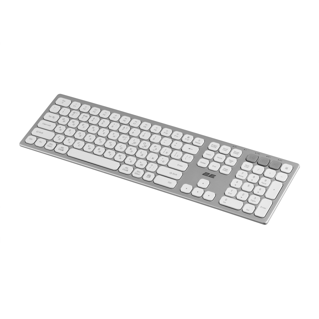 Клавіатура 2E KS270 109key Wireless UA Silver/White (2E-KS270WBWH_UA) - зображення 6
