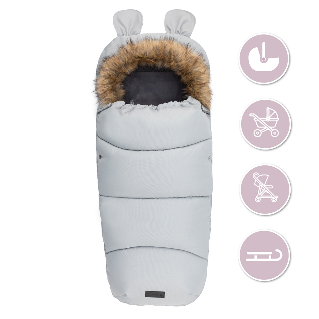 Зимовий конверт MoMi Sleeping bag gray (AKCE00034) - зображення 8