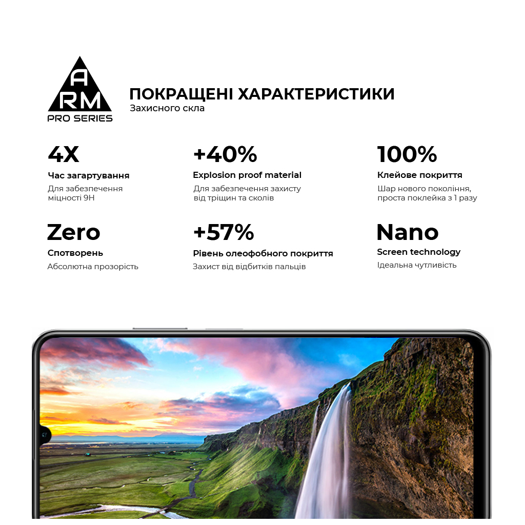Скло захисне Armorstandart Pro Realme C53 Black (ARM71014) - зображення 5