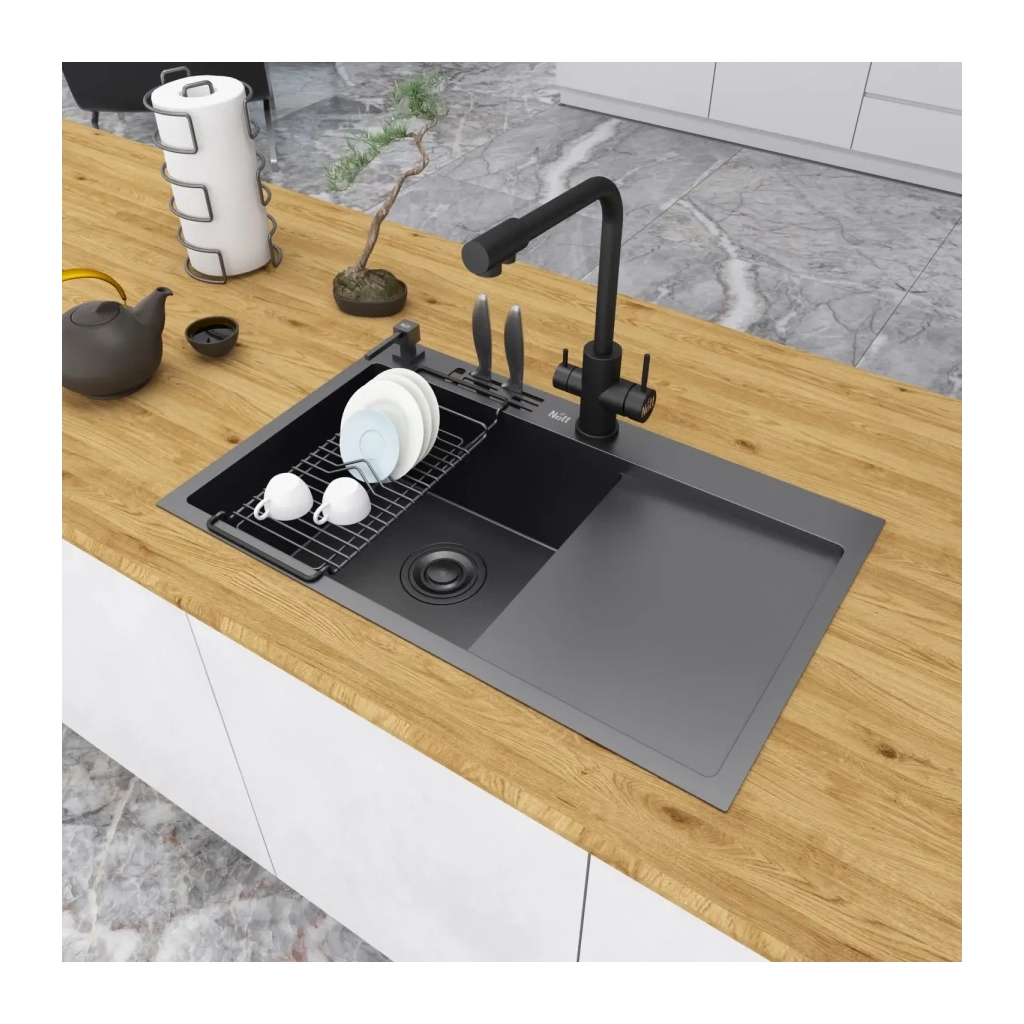 Мийка кухонна Nett NB-7848(R) (040625) - зображення 10