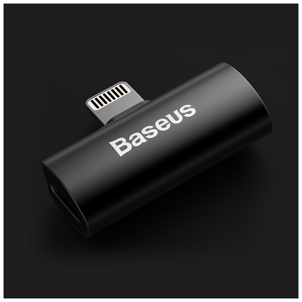 Перехідник L46 Lightning (1 Male / 2 Female) Black Baseus (CAL46-01) - зображення 3