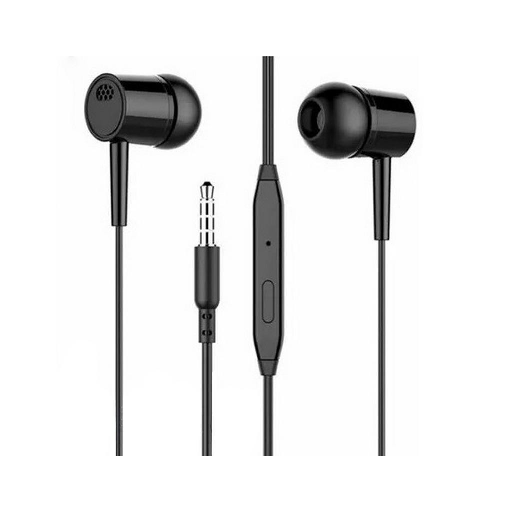 Навушники Denmen HF DR02 3.5mm 1.2 м Black (DE-DR02-BK) - зображення 1