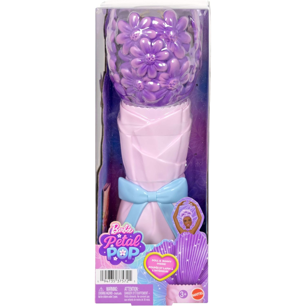 Лялька Barbie Набір-сюрприз з лялькою Barbie Petal Pop Фіолетова маргаритка (JMF58) - зображення 6