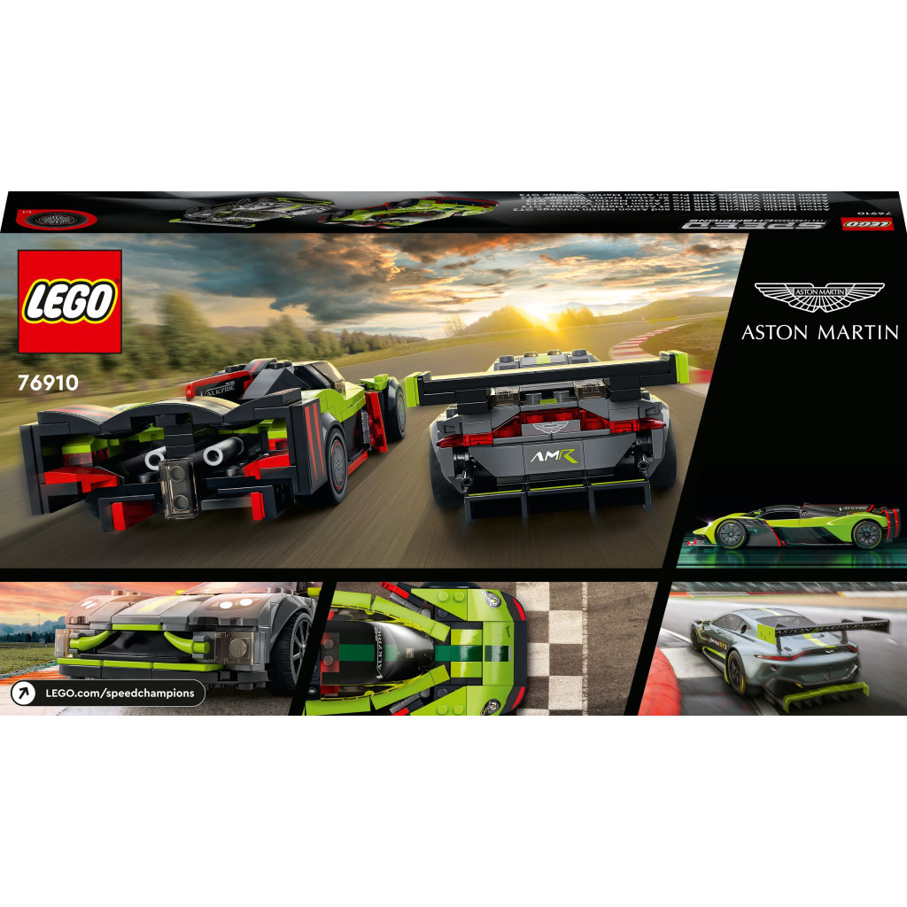 Конструктор LEGO Speed Champions Aston Martin Valkyrie AMR Pro і Aston Martin Vantage GT3 592 деталі (76910) - зображення 7