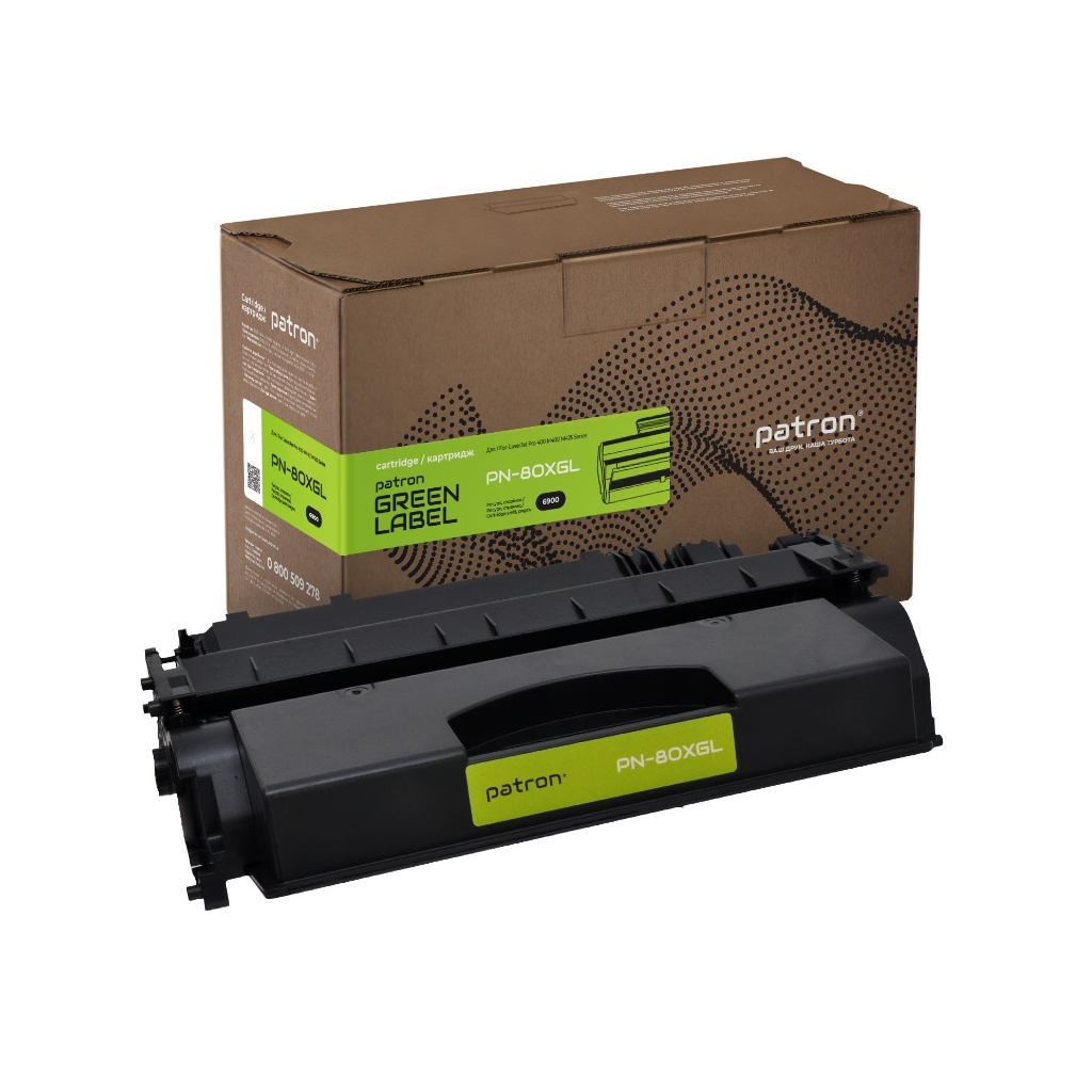 Картридж Patron HP 80X (CF280X) Green Label (PN-80XGL) - зображення 1