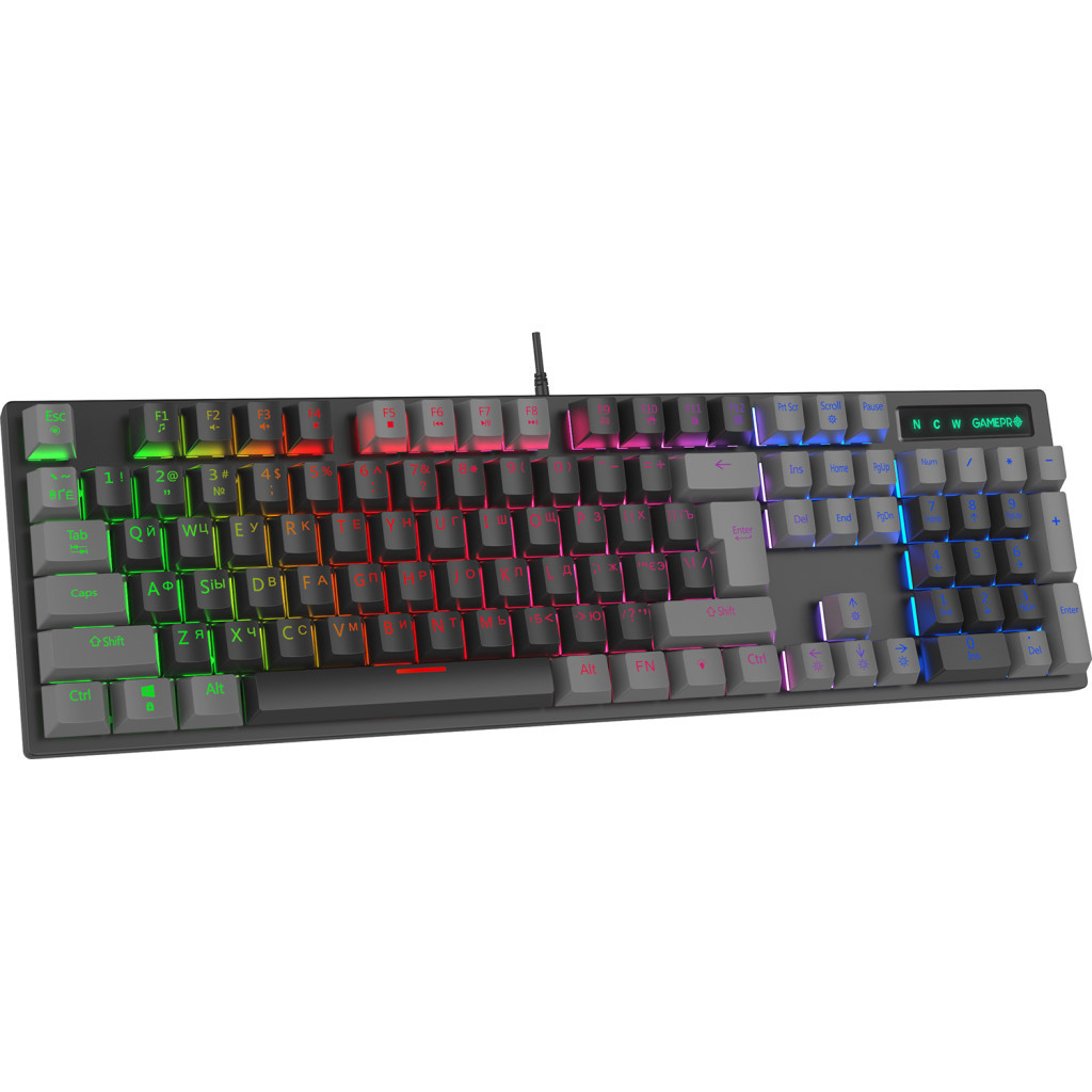 Клавіатура GamePro MK105R LED Red Switch USB Black (MK105R) - зображення 2