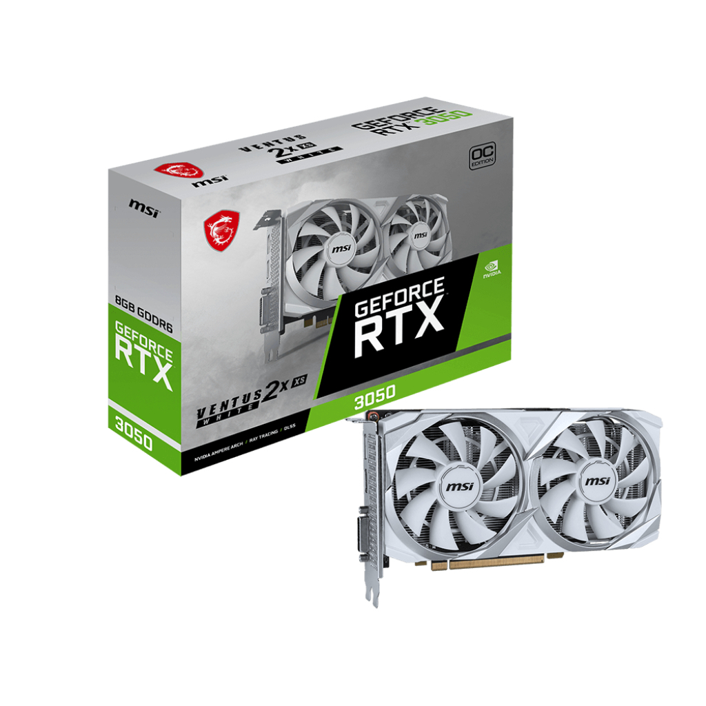 Відеокарта MSI GeForce RTX3050 8Gb VENTUS 2X XS WHITE OC (RTX 3050 VENTUS 2X XS WHITE 8G OC) - зображення 5