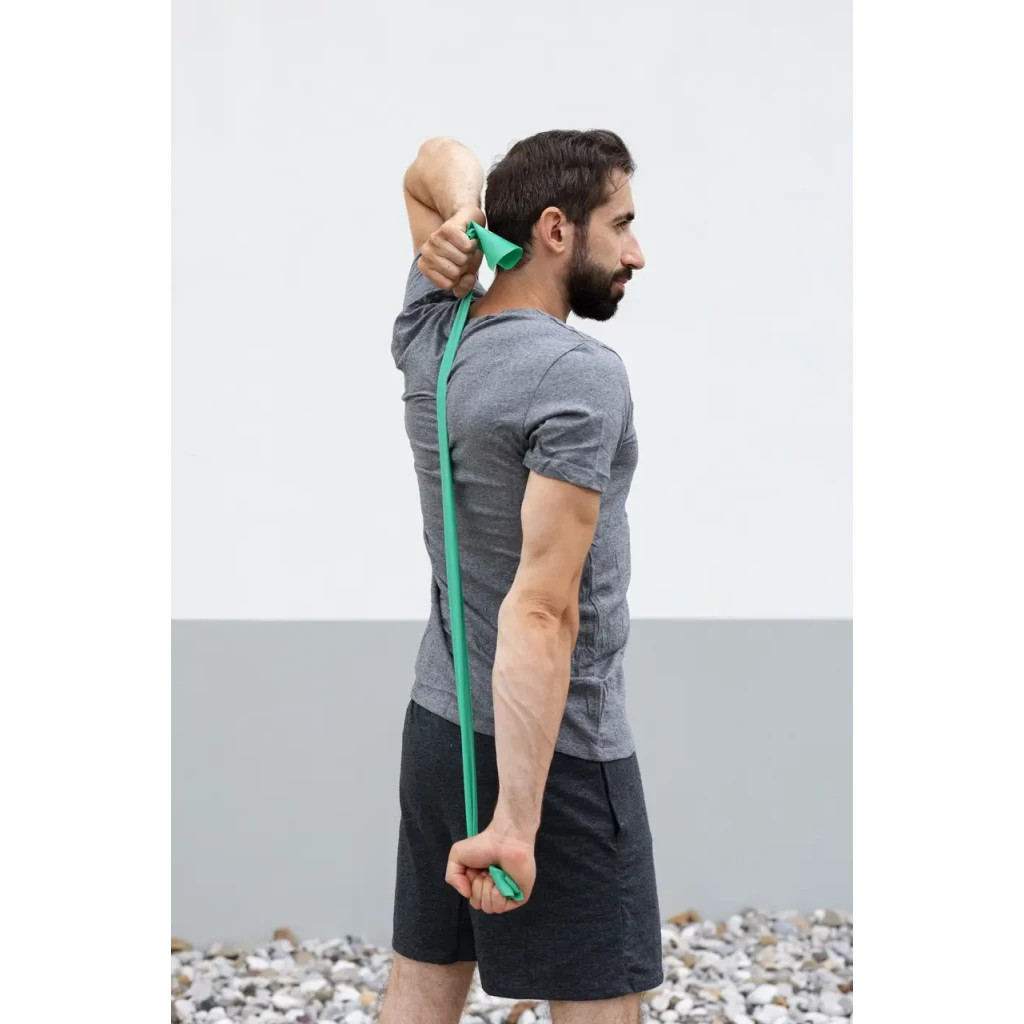 Еспандер U-Powex для фітнесу та реабілітації Fitness band 0.5мм 9.1 кг Green (UP_1007_Green) - зображення 8