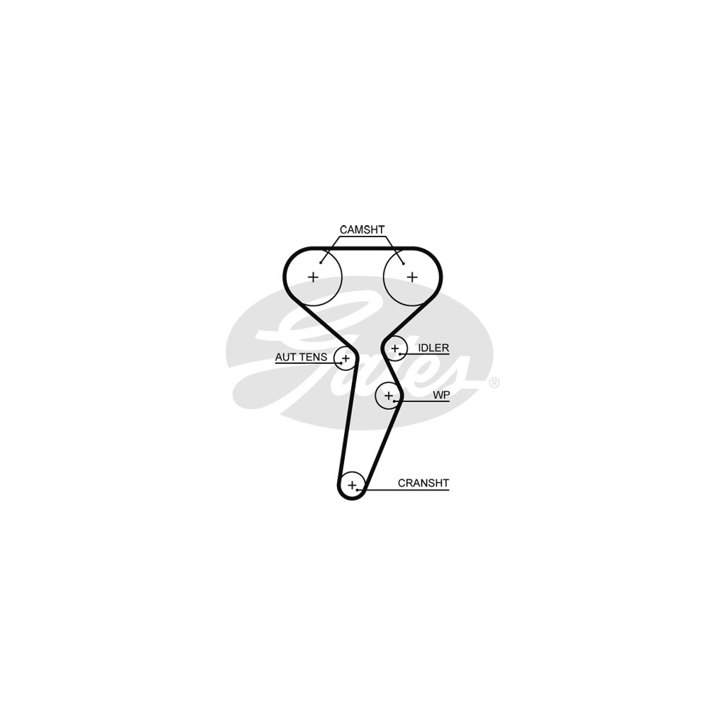 Комплект ременя ГРМ з помпой Gates KP35671XS - зображення 2