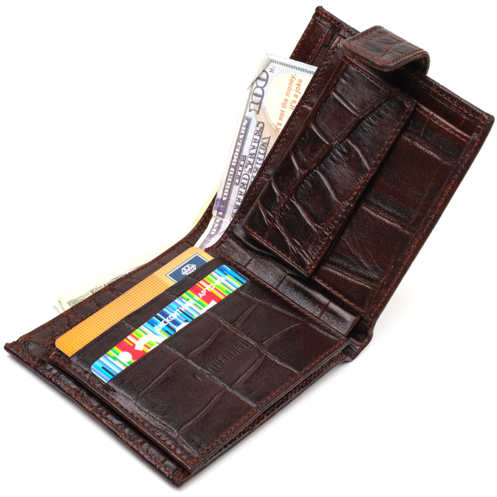 Гаманець Canpellini З натуральної шкіри Коричневий (21773) - зображення 6