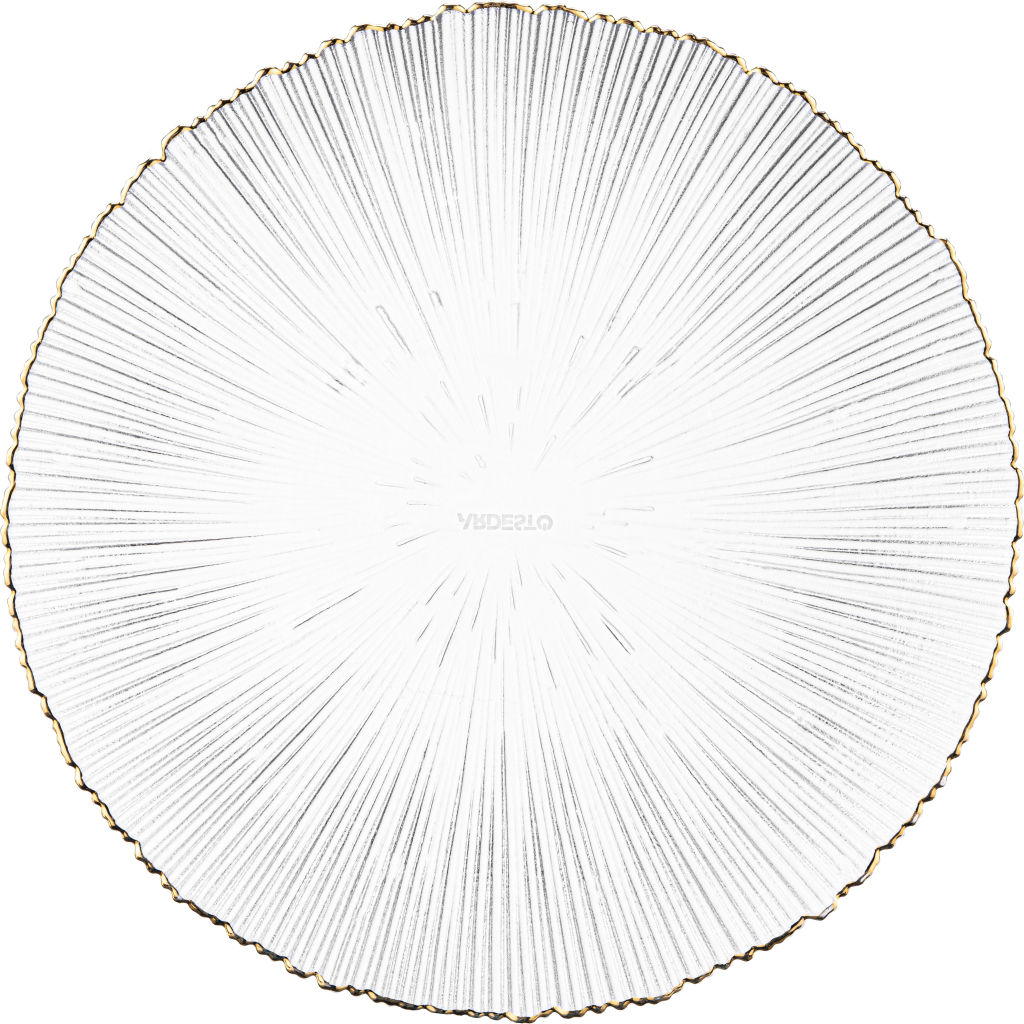 Тарілка Ardesto Mallow, 21см, скло, прозорий (AR5012) - зображення 2