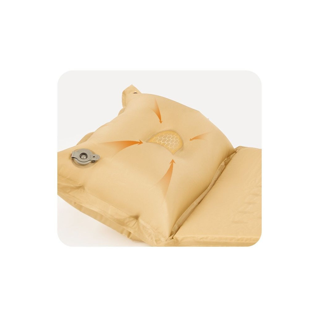 Туристичний килимок Naturehike CNH22DZ013 двомісний з подушкою 30 мм Yellow (6975641889601) - зображення 3