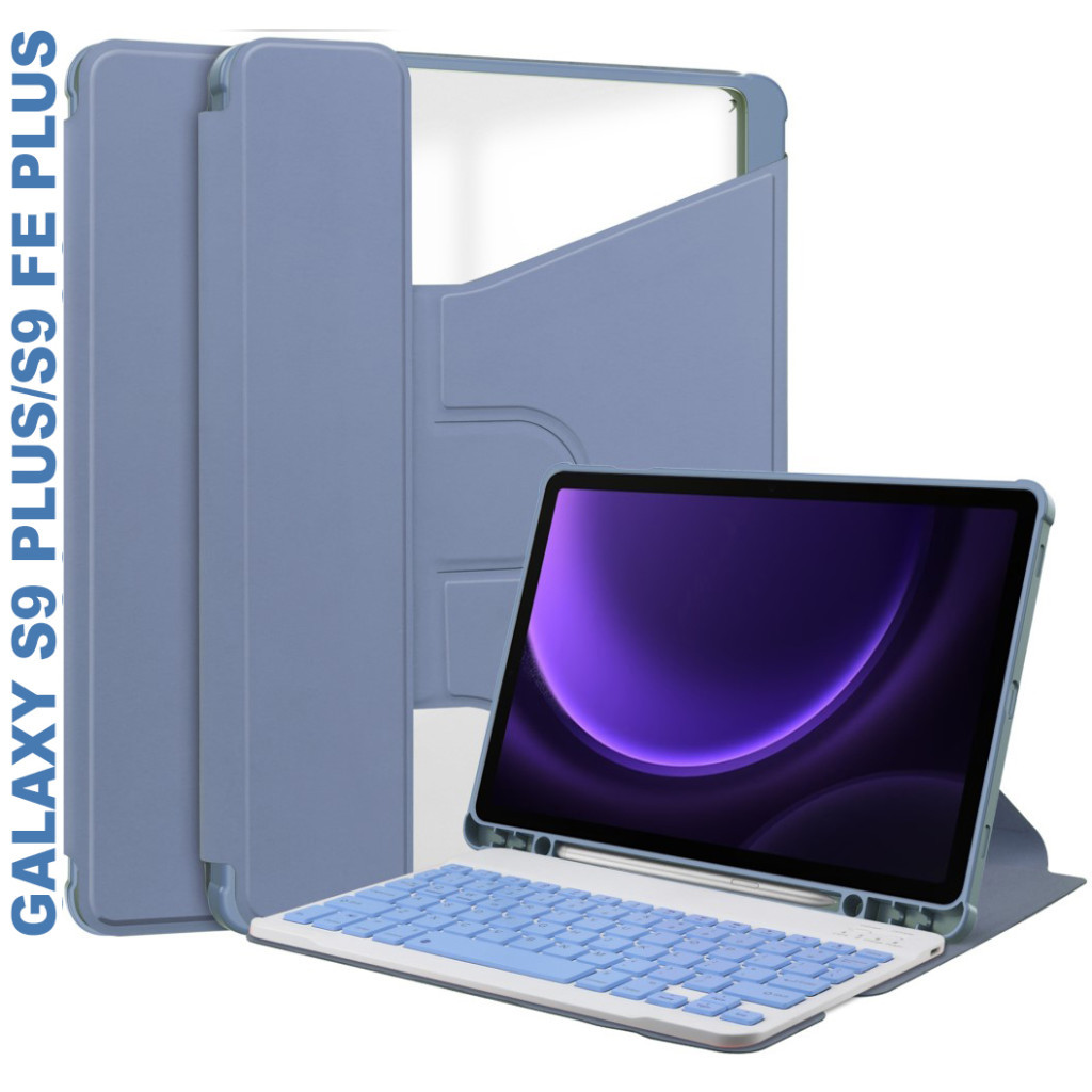 Чохол до планшета BeCover Keyboard 360° Rotatable Samsung Tab S9 Plus (SM-X810/SM-X816)/S9 FE Plus (SM-X610/SM-X616) 12.4" (710397) - зображення 1