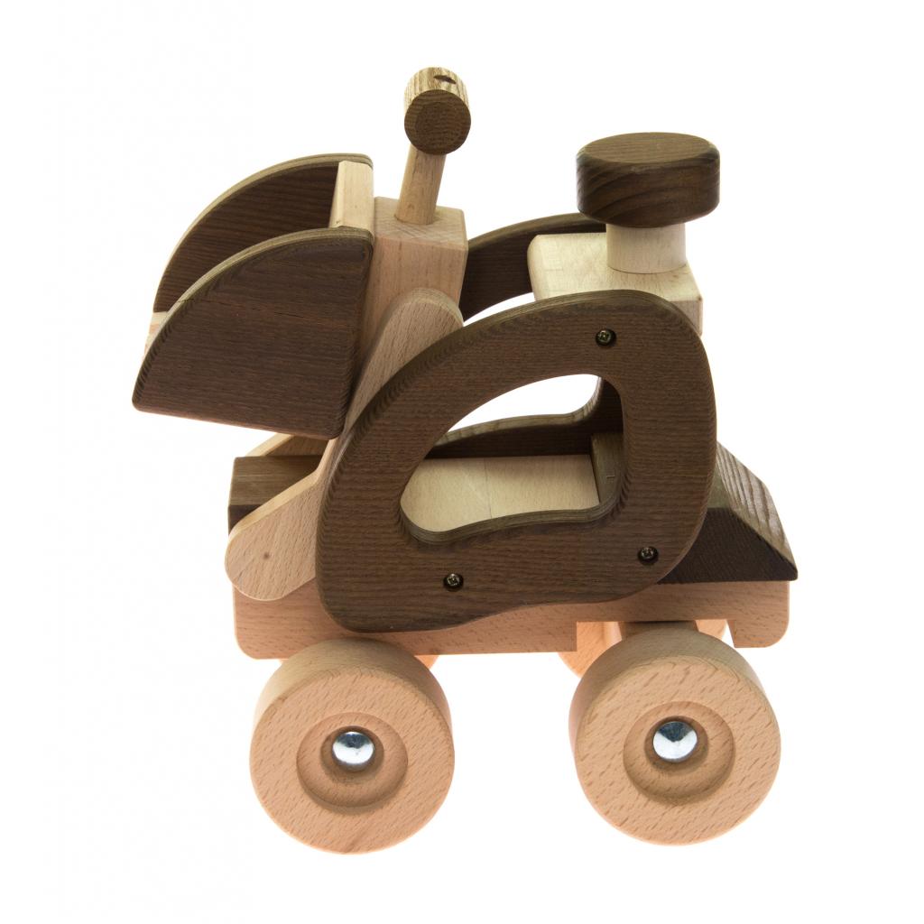 Машина Goki дерев'яна Екскаватор (натуральний) (55910) - зображення 5