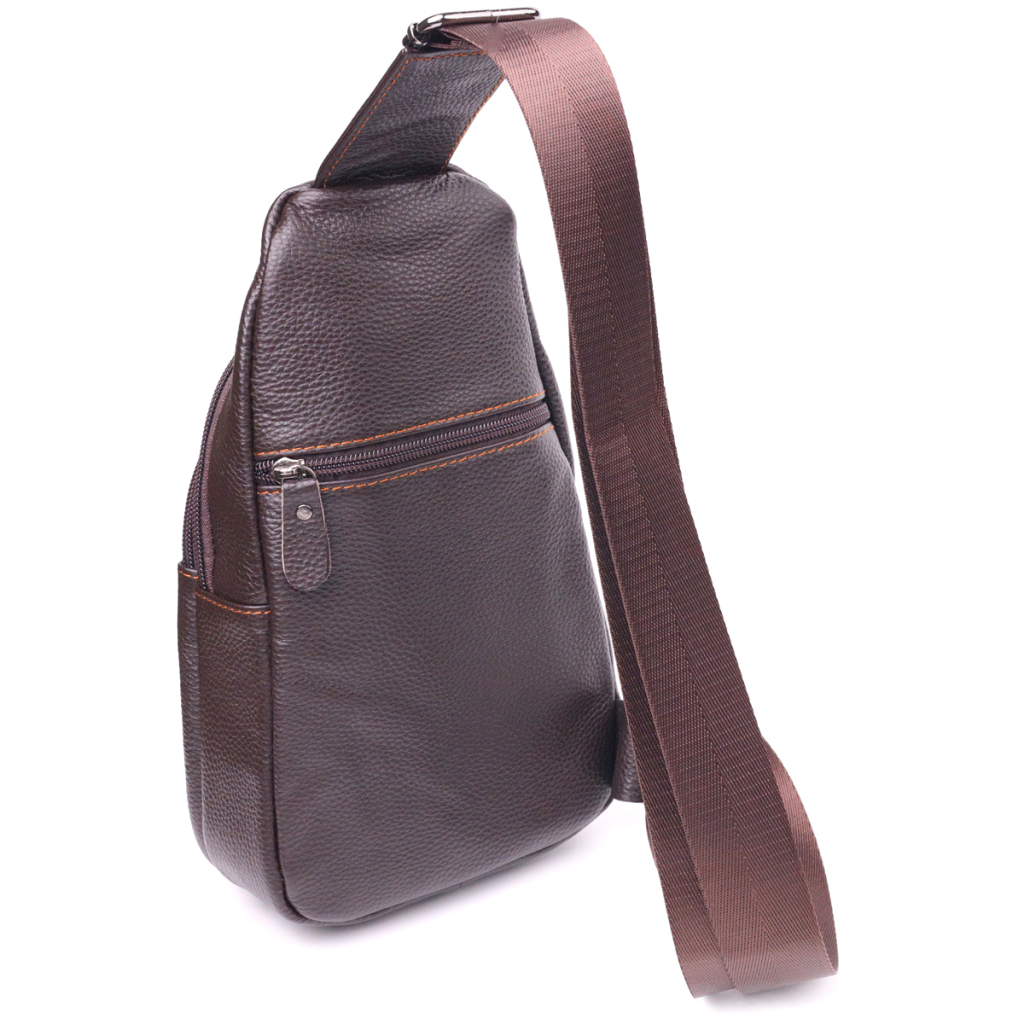 Сумка Vintage Чоловіча через плече з натуральної шкіри Коричнева (21308) - зображення 2