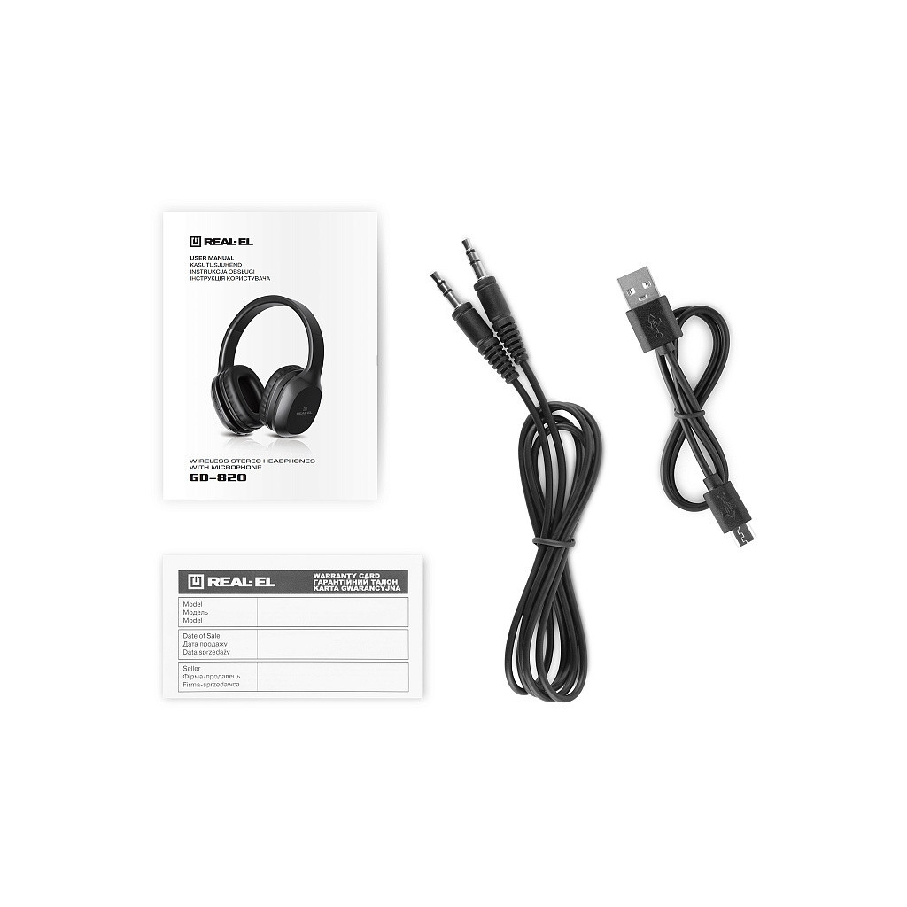 Навушники REAL-EL GD-820 Black - зображення 9