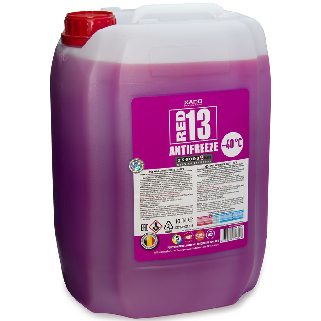 Антифриз Xado Red 13 -40  10 л (XA 53413) - зображення 1