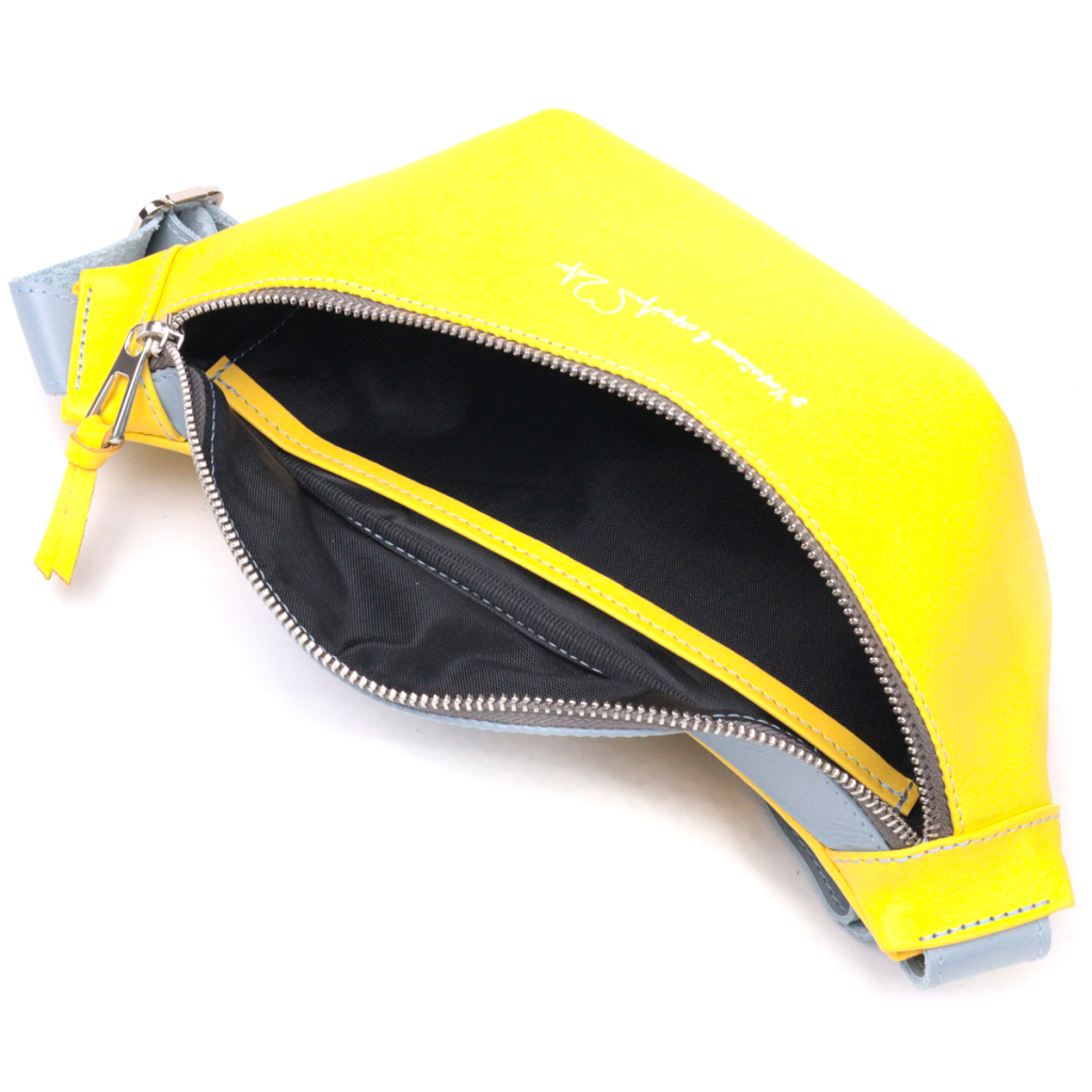 Сумка Grande Pelle Жовто-блакитна (16760) - зображення 6