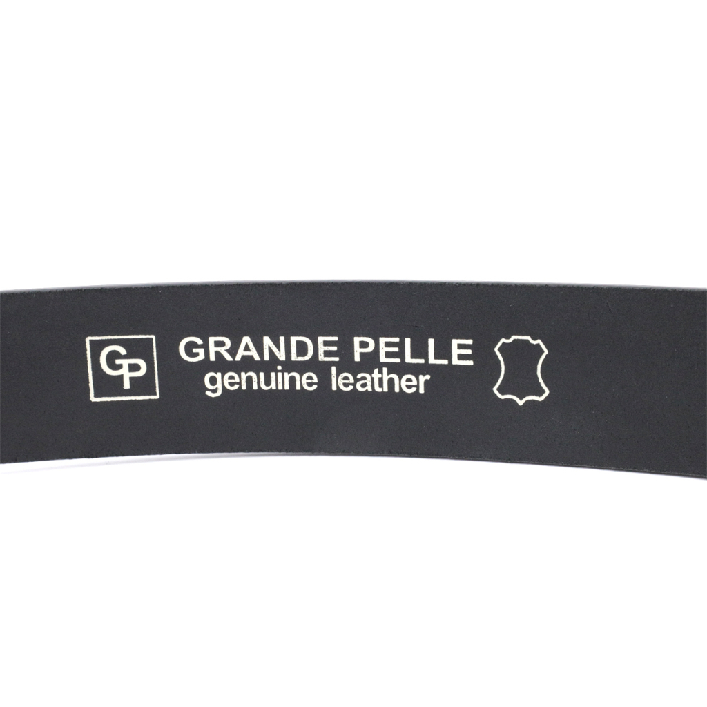 Ремінь Grande Pelle Під джинси з натуральної шкіри Чорний (11683) - зображення 6