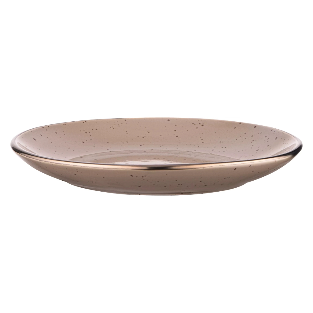 Тарілка Ardesto Emilia, 20см, кераміка, коричневий (AR0819EBR) - зображення 3