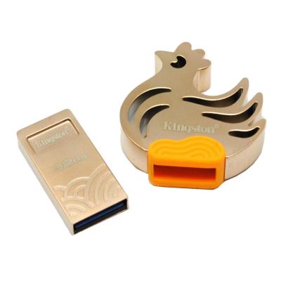 USB флеш накопичувач Kingston 32GB Rooster Metal Gold USB 3.1 (DTCNY17/32GB) - зображення 4