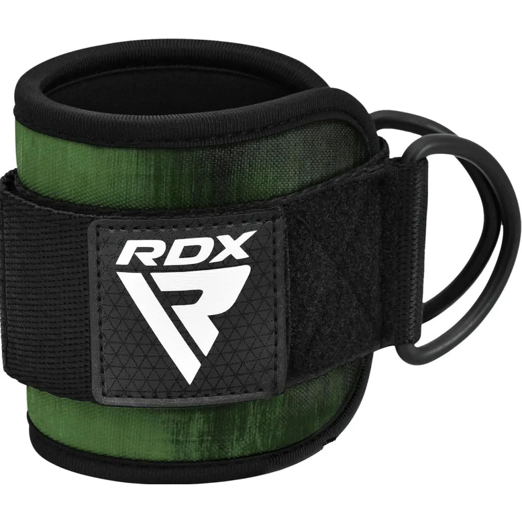 Манжета для тяги RDX A4 Gym Ankle Pro Army Green Pair (WAN-A4AG-P) - зображення 3