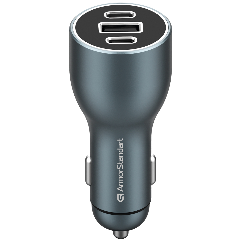 Зарядний пристрій Armorstandart Resolute Power ASPP-21 120W 2xUSB-C, 1xUSB-A (ARM70026) - зображення 1