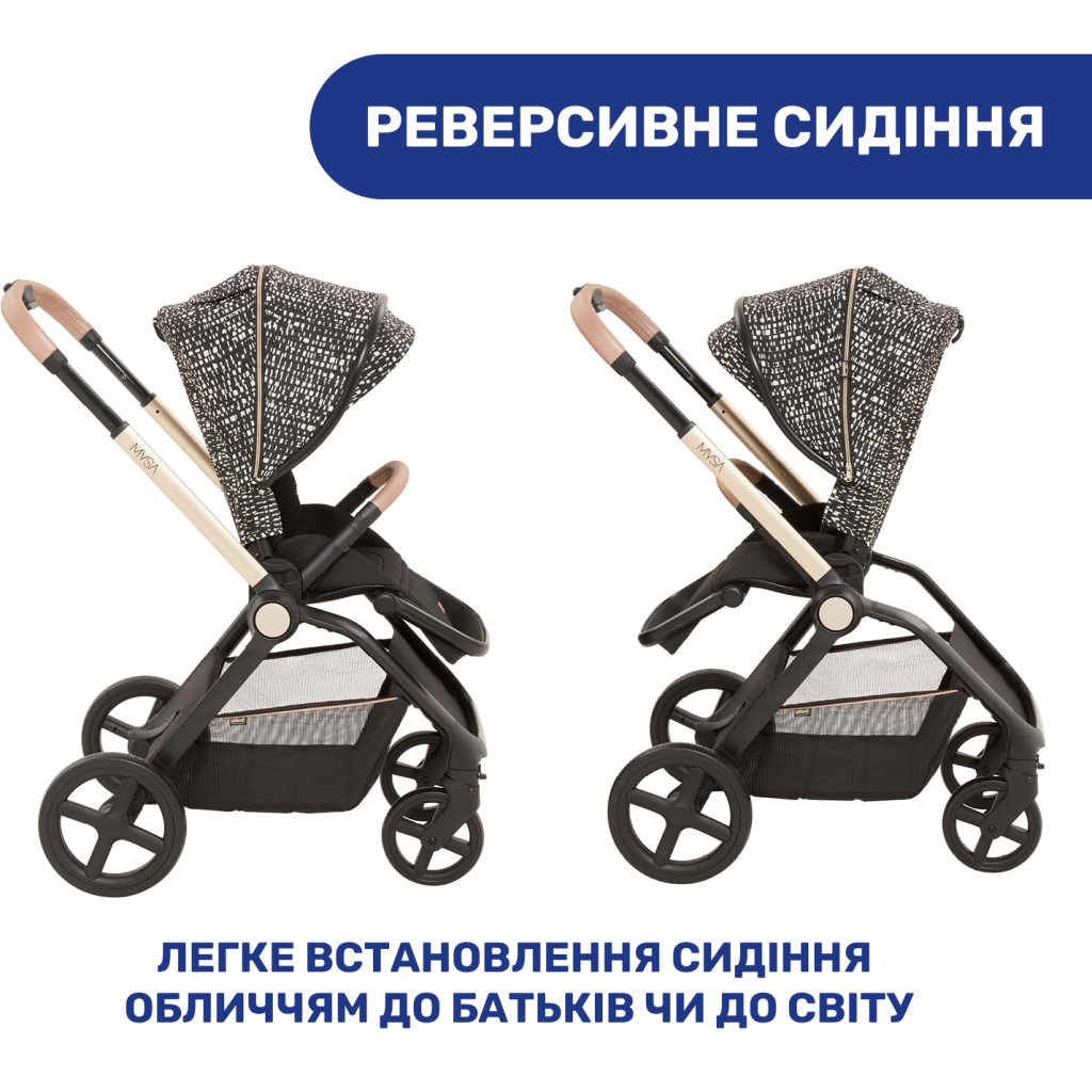 Коляска Chicco 2 в 1 Mysa Glam Dew Re-Lux (87026.71.01) - зображення 12