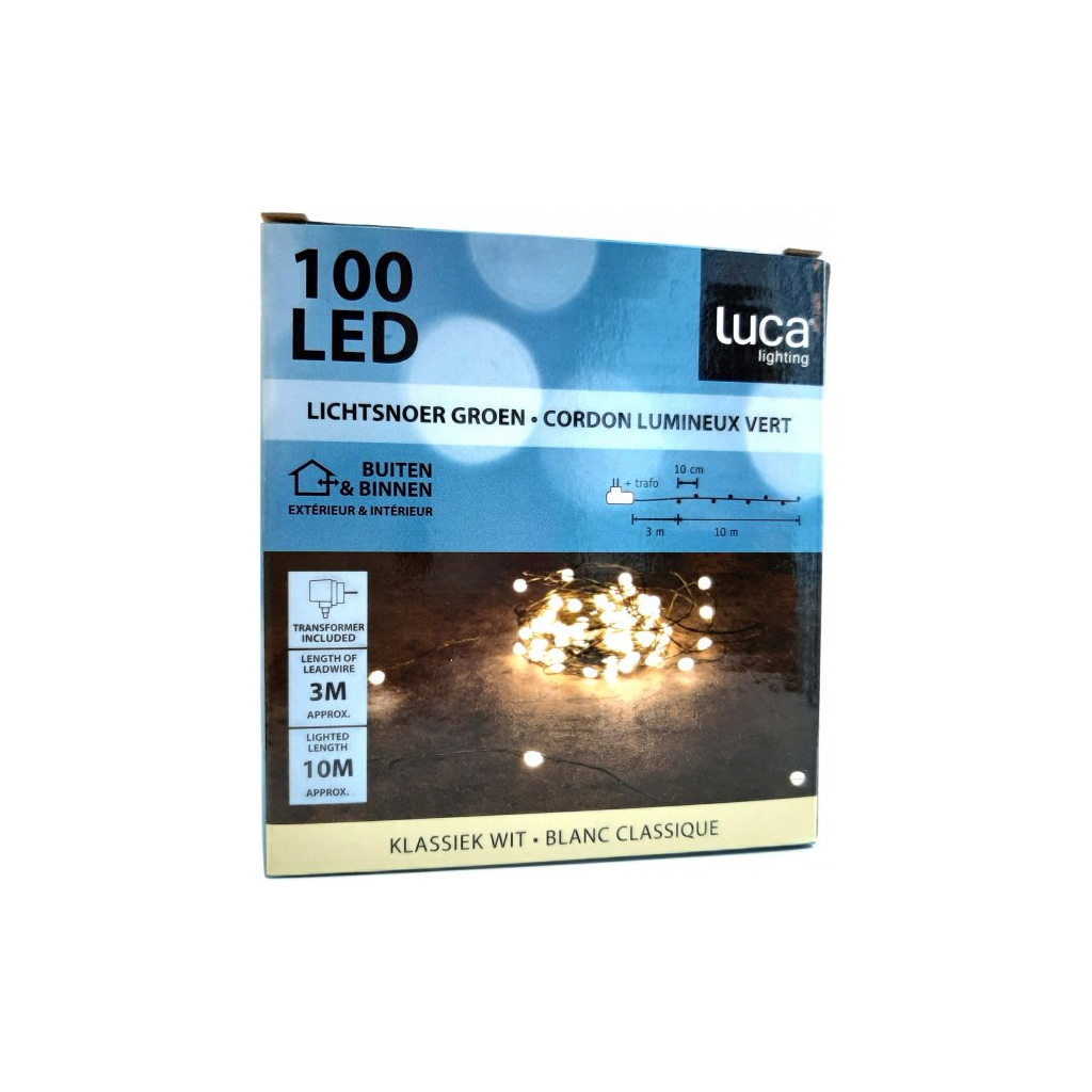 Гірлянда Luca Lighting Струна зелена, 13 м теплий білий (8718861853124) - зображення 4