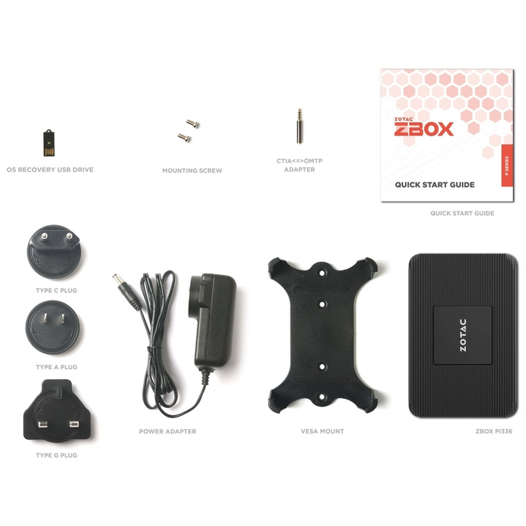 Комп'ютер Zotac PI336 pico / Celeron N6211, 4GB LPDDR4x onboard, 128GB eMMC, WIFI, BT, DP/HDMI, W11Pro (ZBOX-PI336-W5C) - зображення 6