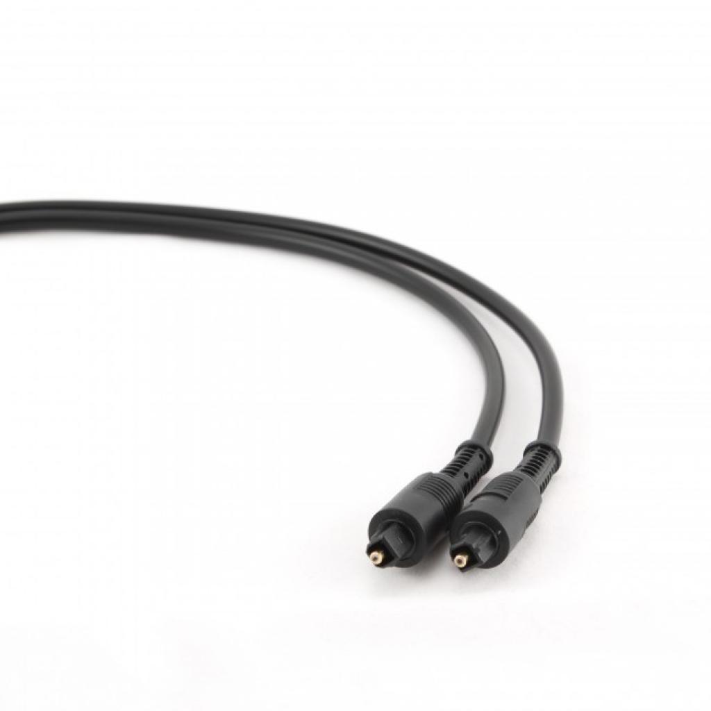 Кабель мультимедійний Optical Toslink 1.0m black Cablexpert (CC-OPT-1M) - изображение 3