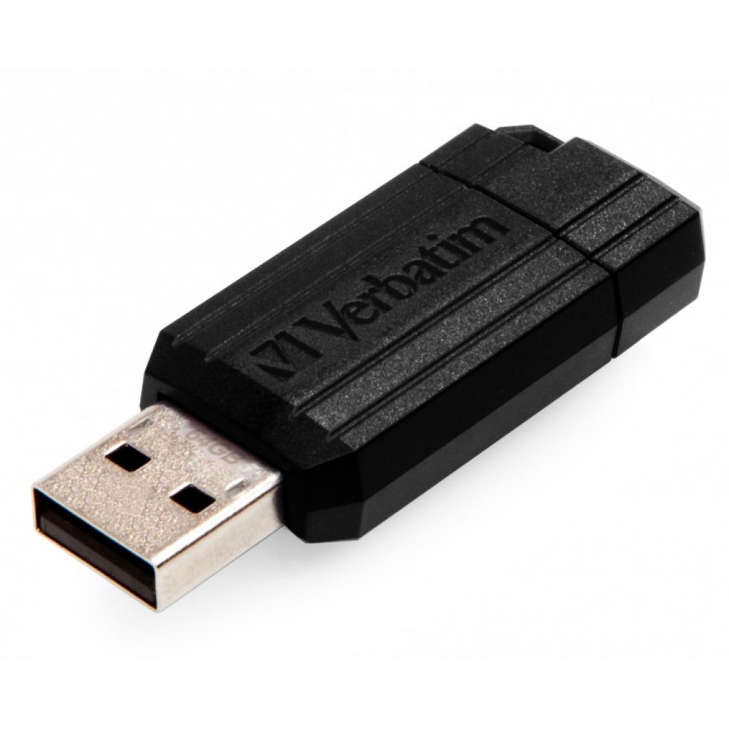 USB флеш накопичувач Verbatim 64GB Store 'n' Go Pin Pin Stripe Black USB 2.0 (049065) - зображення 3