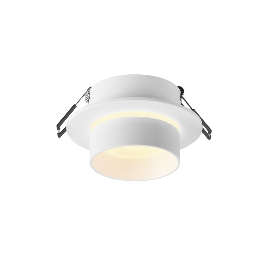 Світильник точковий Videx під лампу GU10 врізний Круглий Білий (VL-SPF11R-W) - изображение 1