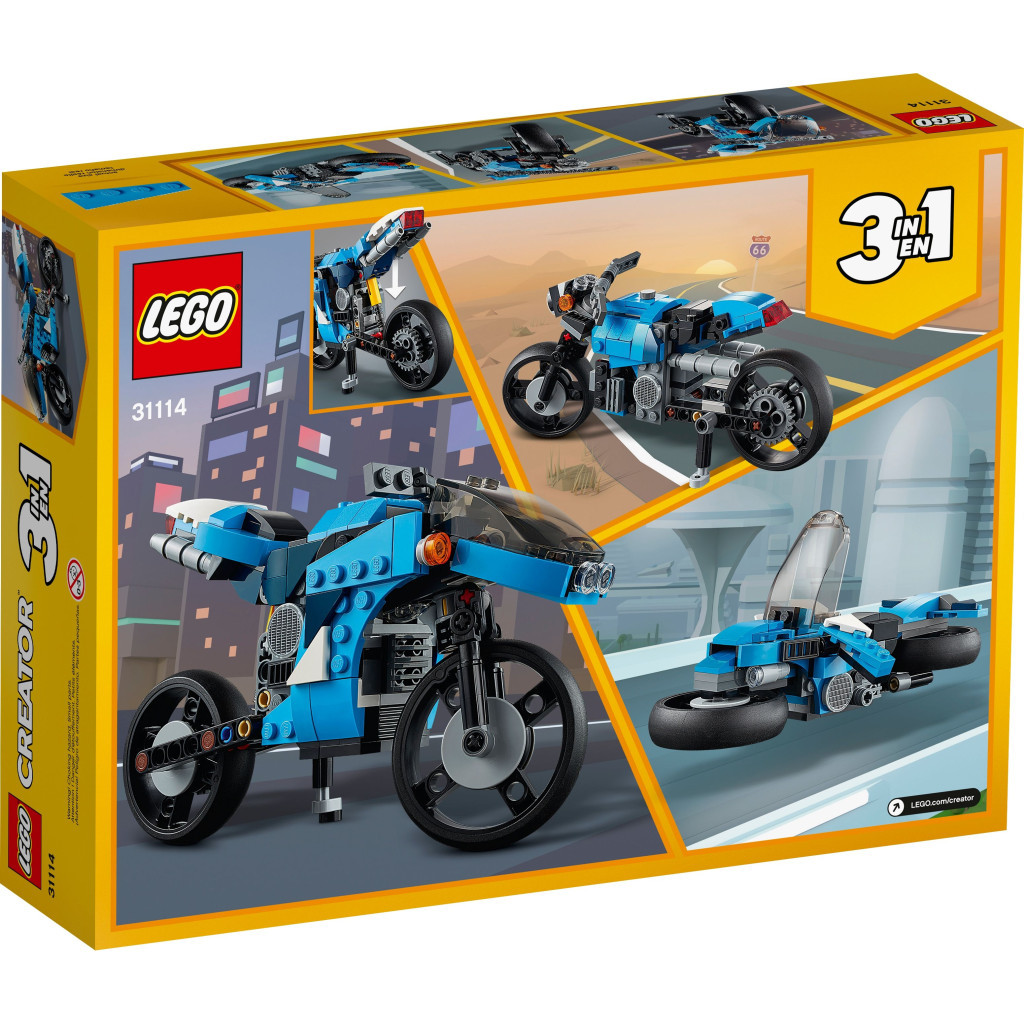 Конструктор LEGO Creator Супермотоцикл 236 деталей (31114) - зображення 12