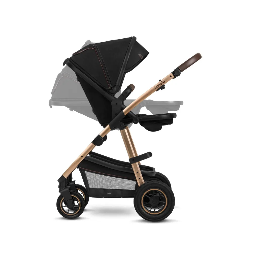 Коляска Lionelo 2 в 1 Amber 2 Black Onyx (LO-AMBER BLACK ONYX (2in1)) - зображення 7