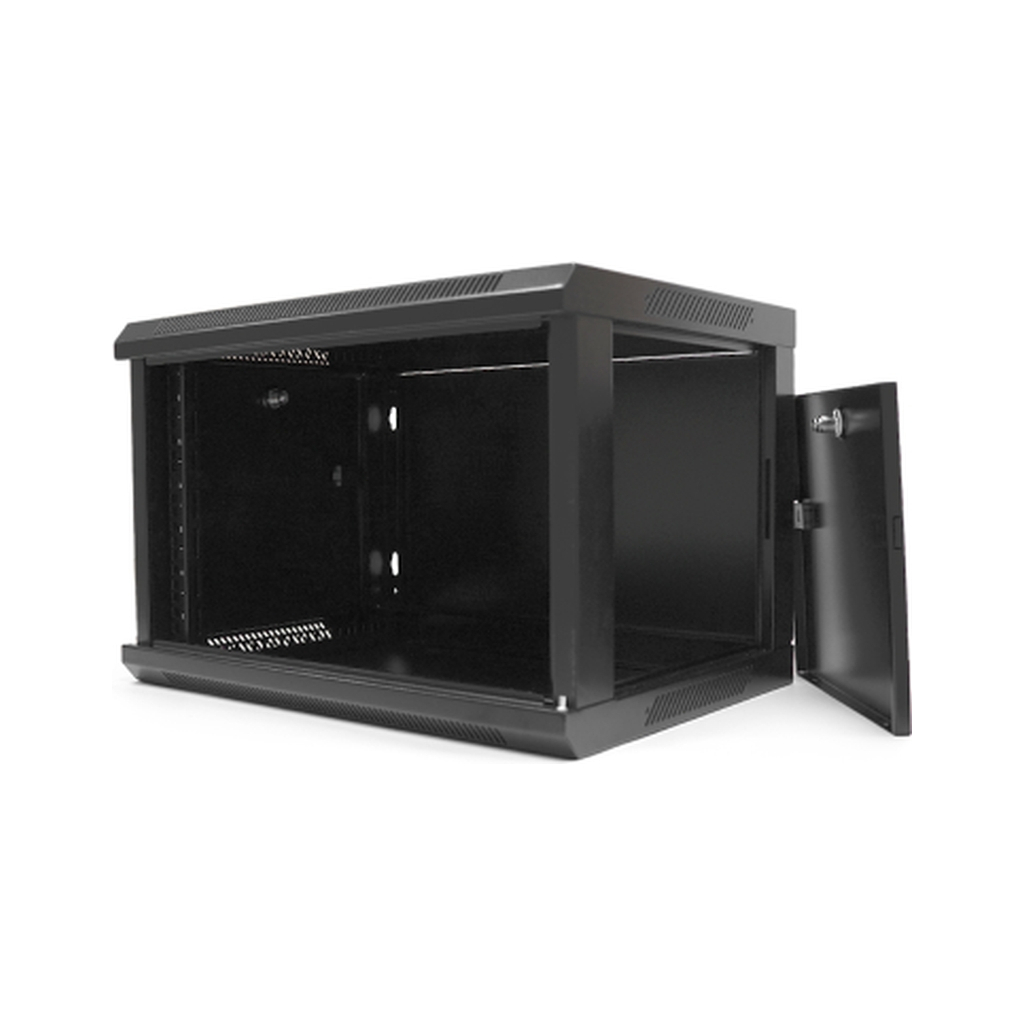 Шафа настінна Merlion 6U 19" 600*350*367 (Ш*Г*В)мм, black (MI3-6306 / 36527) - зображення 3