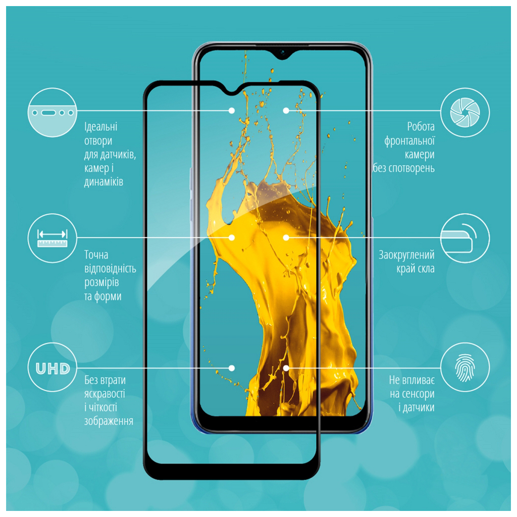 Скло захисне Piko Full Glue Oppo A55 5G (1283126522123) - зображення 3