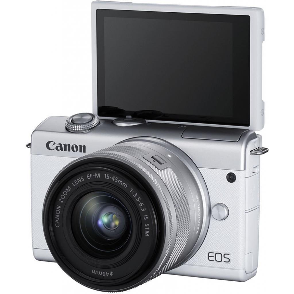 Цифровий фотоапарат Canon EOS M200 + 15-45 IS STM White (3700C032) - зображення 7