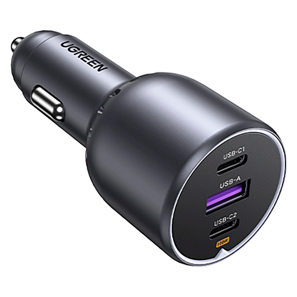Зарядний пристрій Ugreen 3xUSB 130W (2xUSB-C+USB-A) QC3.0 (EC705) (35025) - зображення 2