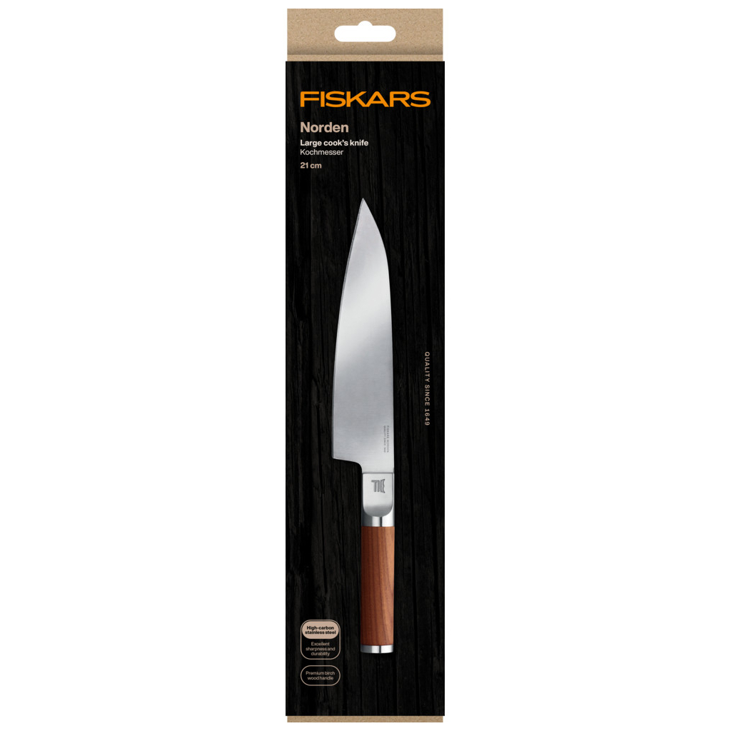 Кухонний ніж Fiskars Norden шеф великий 21,1 см (1026419) - зображення 3