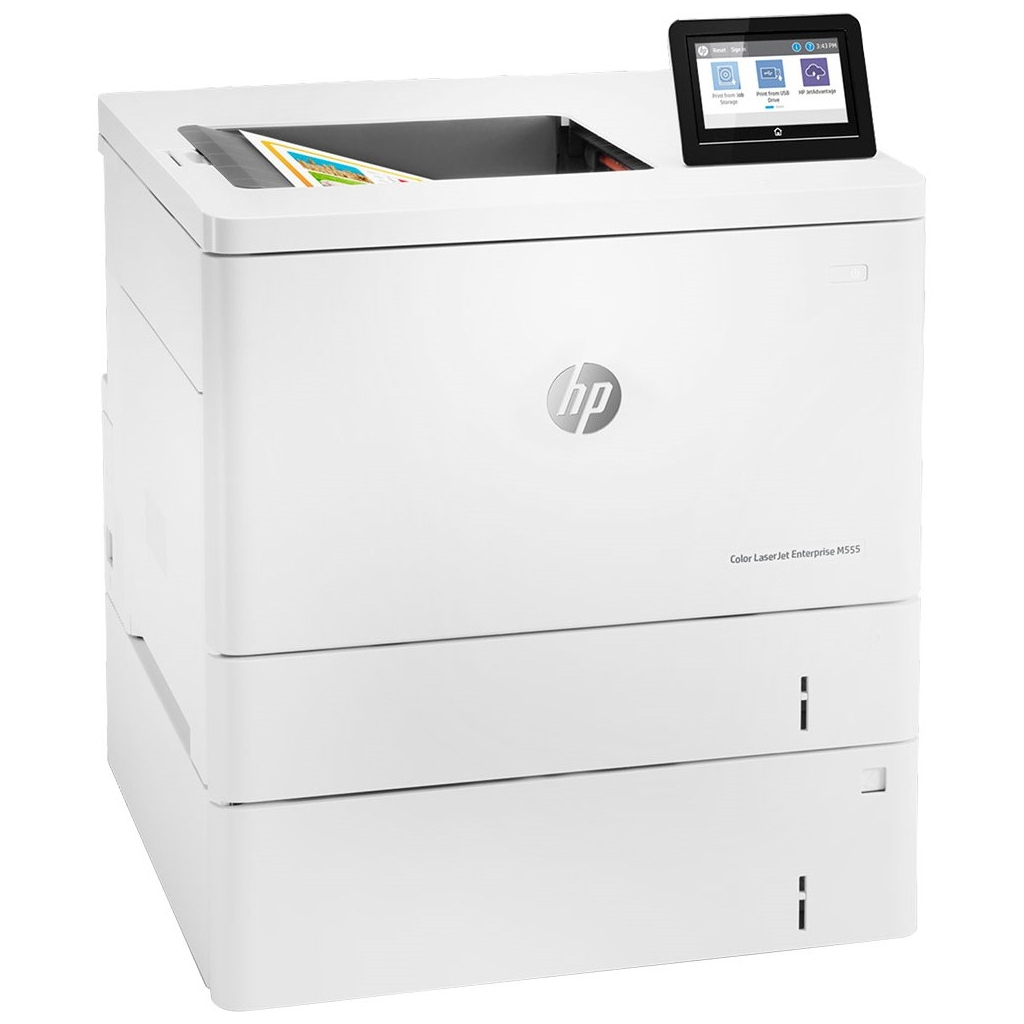 Лазерний принтер HP Color LaserJet Enterprise M555x (7ZU79A) - зображення 3