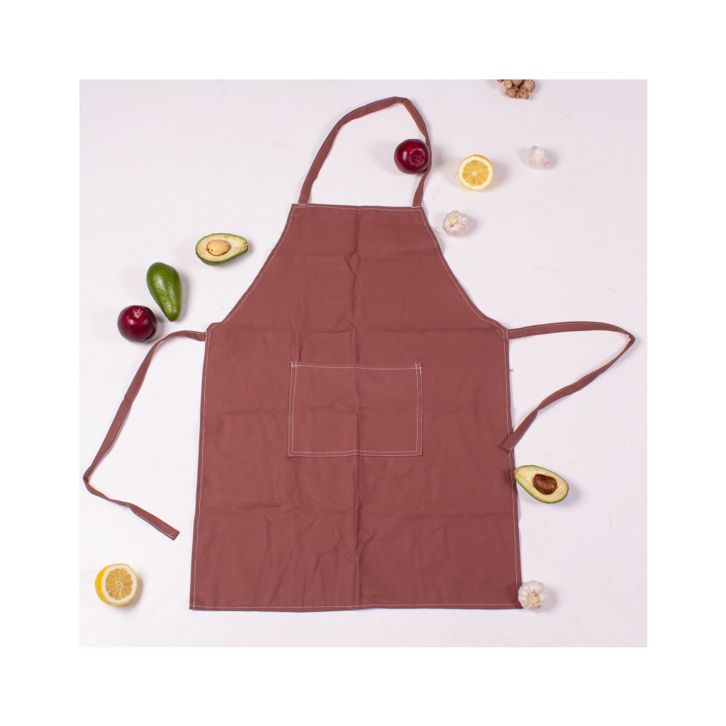Фартух MirSon рогожа/напівпанама №205 - Chocolate (2200006753995) - зображення 2