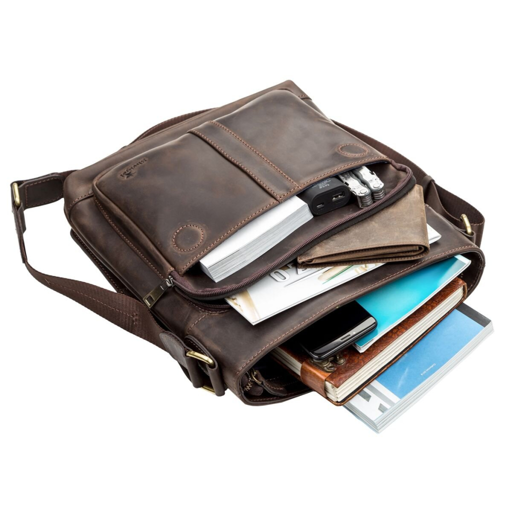 Сумка Shvigel Шкіряна Коричнева (11113) - зображення 5