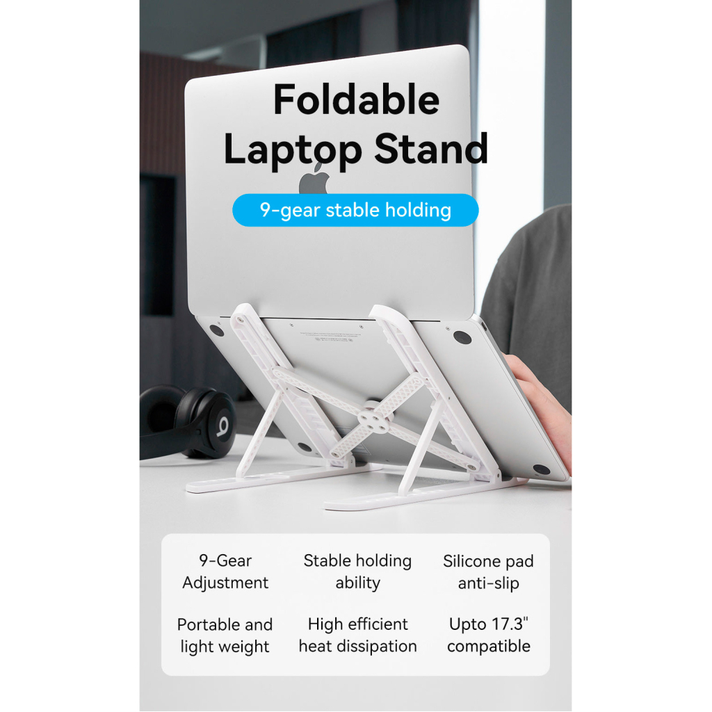 Підставка до ноутбука Vention Laptop X-type Stand White ABS 83-170мм (KDNW0) - зображення 3