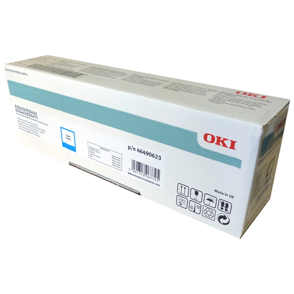 Тонер-картридж OKI ES5432/5473-CYAN-6K (46490623) - зображення 1