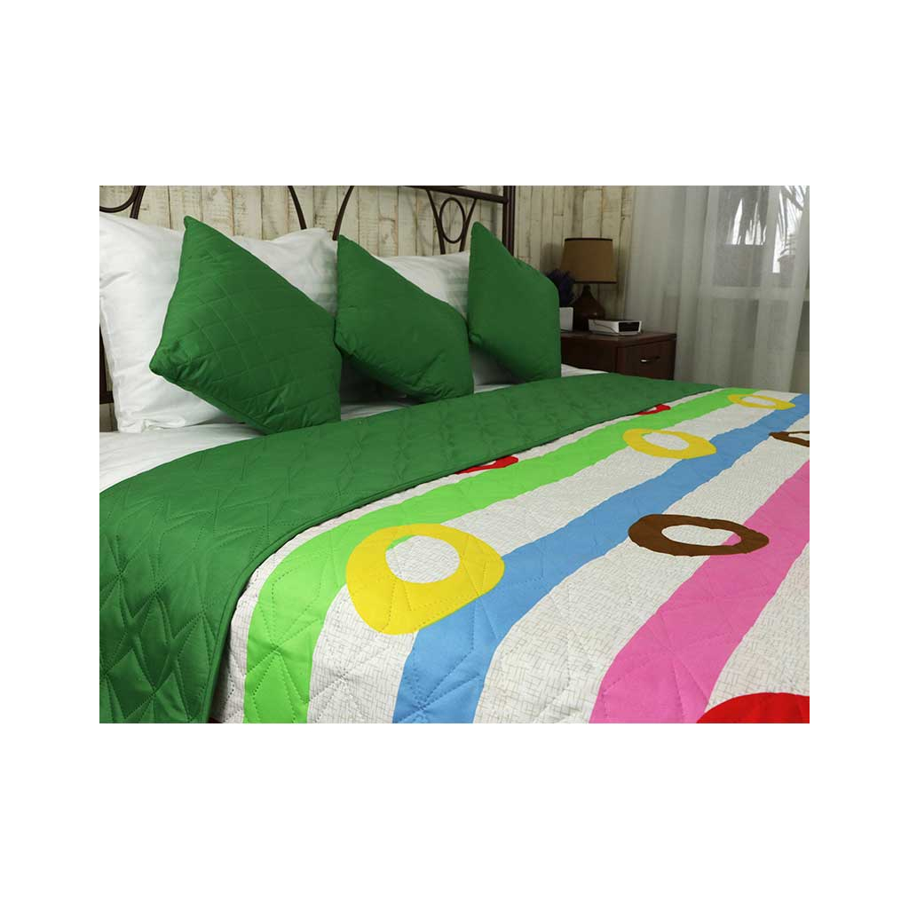 Покривало Руно двостороннє Зелені фарби 212х240 см (329.52У_Зелені Барви) - зображення 2