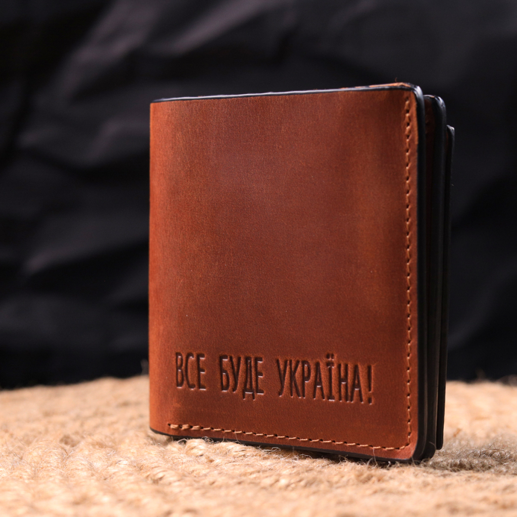 Гаманець Grande Pelle Шкіряний Світло-коричневий (16744) - зображення 8