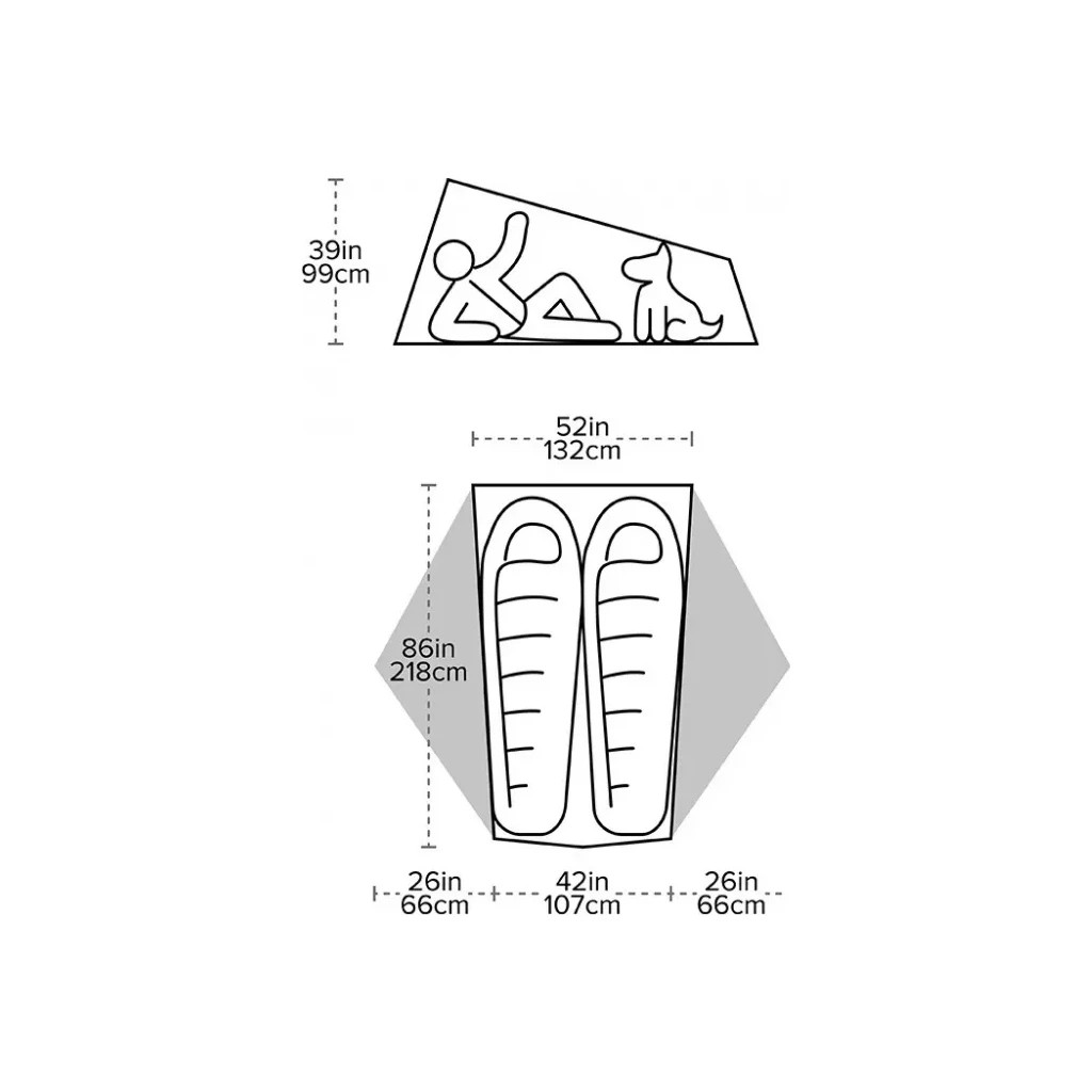 Намет Big Agnes Tiger Wall UL2 Bikepack greige/gray (021.0174) - зображення 6